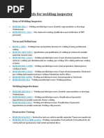 BSI Standards For Welding Inspector