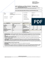 Long Term Two Wheeler Certificate Cum Policy Schedule - Package Policy