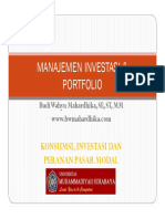 Konsumsi Investasi Dan Peranan Pasar Modal