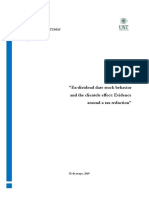 ENSAYO Ex Dividend Date Stock Behavior and the Clientele Effect Evidence Around a Tax Reduction