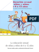 La Educacion Sexual de Ninas y Ninos de 6 a 12 Anios Guia de Madres Padre y Profesorado