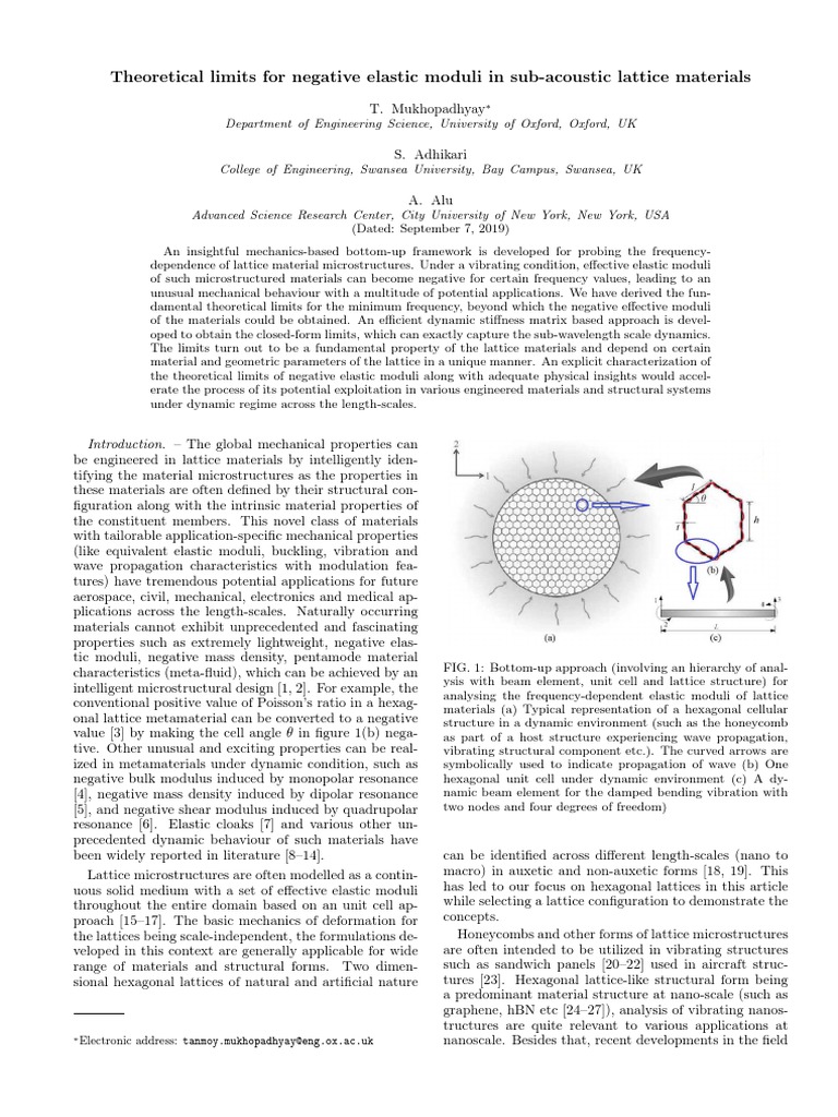 Negative Young's Modulus | PDF | Young's Modulus | Elasticity (Physics)