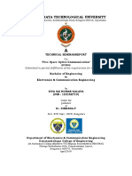 Visvesvaraya Technological University: Submitted in Partial Fulfillment of The Requirement For The Degree of