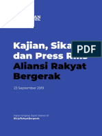 Kajian, Sikap, Dan Press Rilis Aliansi Rakyat Bergerak