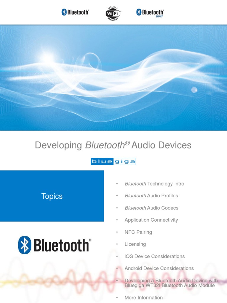 Developing Bluetooth Audio PDF | PDF | Bluetooth | Digital Audio