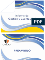 Informe de Gestión y Cuenta 2018 Alcaldía Chacao