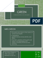 Green: A Simple Presentation On The Colour Green