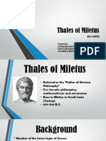 Thales of Miletus - Father of Western Philosophy