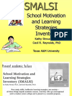 School Motivation and Learning Strategies Inventory: Kathy Stroud, PHD Cecil R. Reynolds, PHD Texas A&M University