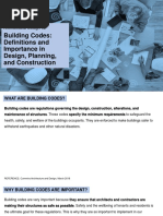 Building Codes: Definitions and Importance in Design, Planning, and Construction