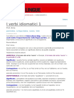 I Verbi Idiomatici 1