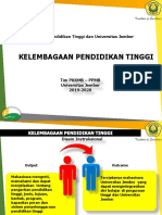 Kelembagaan Pendidikan Tinggi