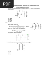 Op-Amp Practical Applications: Design, Simulation and Implementation - 2019 Week 0 Assignment Solution