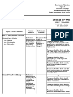 Budget of Work-Final