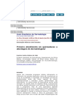 Anais Brasileiros de Dermatologia Primeiro to Em Queimaduras a Abordagem Do Dermatologist A