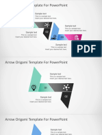 Arrows Origami PowerPoint Shapes