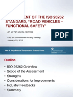 Assessment of The Iso 26262 Standard, "Road Vehicles - Functional Safety"
