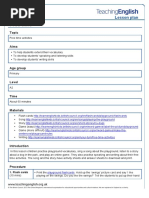 Free Time Activities Primary Level Lesson Plan