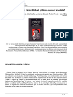 Libro Polemico Heinz Kohut Como Cura El Analisis PDF