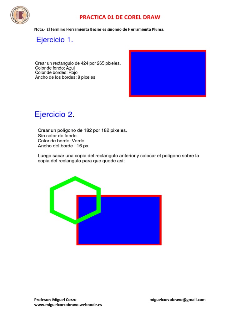 Practica 01 de Corel Draw | PDF | Gráficos de computadora | Color