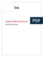 AcQuire GIM Suite Server Installation Guide