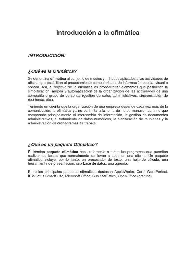 Introduc Ofimatica PDF