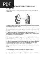 Role Playing Para Servicio Al Cliente