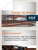Design For Beams: Prepared By: Engr. Jo Ann C. Celedio