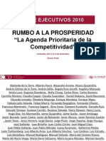 CADE 2010 Luis Carranza : “La Agenda Prioritaria de la Competitividad” Perú