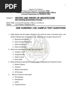 History and Theory Draft Exam Questions PDF