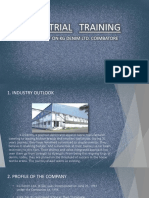 Insutrial Training: A Report On KG Denim Ltd. Coimbatore