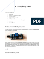 Arduino Based Fire Fighting Robot: Material Required