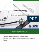 Sleep Physiology: DR Herman Mulijadi MS, SPKP