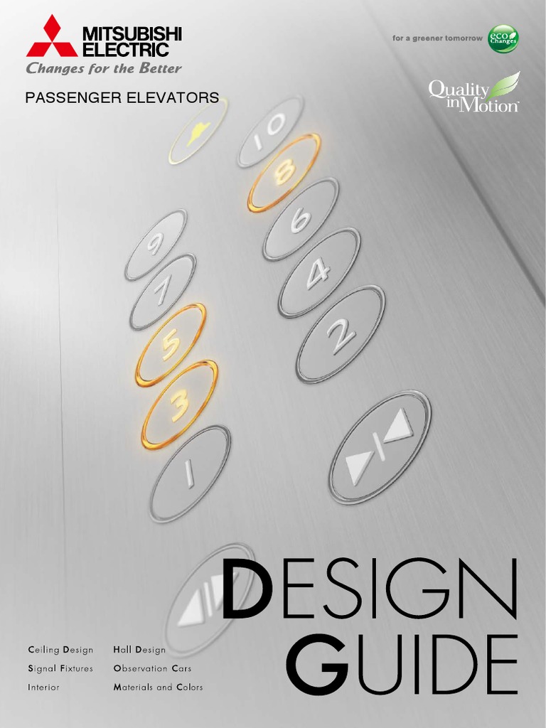 Mitsubishi Lift Guide PDF | PDF | Elevator | Lighting