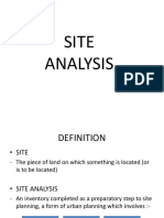 Site Analysis