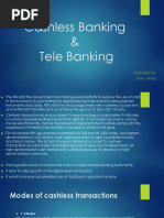 Cashless Banking & Tele Banking