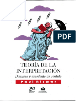 Ricoeur Paul - Teoria De La Interpretacion.PDF
