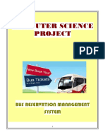 Computer Science Project: Bus Reservation Management System