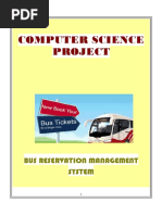 Computer Science Project: Bus Reservation Management System