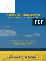 Income Self Assessment and Taxes in Sweden