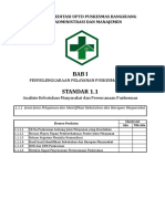 Bab I Standar 1.1: Dokumen Akreditasi Uptd Puskesmas Bangkuang Pokja: Administrasi Dan Manajemen