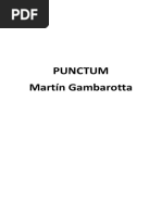 Punctum, Martín Gambarotta