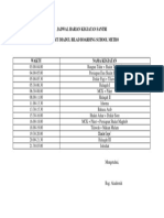 Jadwal Harian Kegiatan Santri