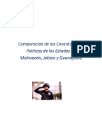 Cuadro Comparativo Constituciones de Michoacán, Jalisco y Guanajuato