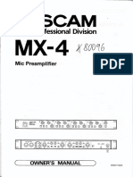 Tascam MX 4 Manual 479969 PDF