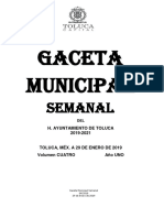 Código Reglamentario Municipio de Toluca