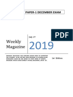 Ugc Net Paper-1 Weekly Magazine (Current Affairs, Mock Test, Reasoning) For December Exam Download PDF