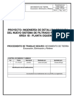 Procedimiento de Trabajo-Excavaciones, Relleno y Eliminacion