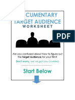Documentary Target Audience Worksheet Free PDF