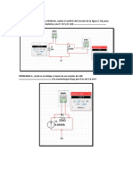 Análisis de circuitos eléctricos problemas PSpice Multisim corrientes voltajes resistencias